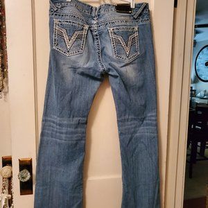 Vigoss The Chelsea Slim Boot Denim Jean Size 16 Length 33